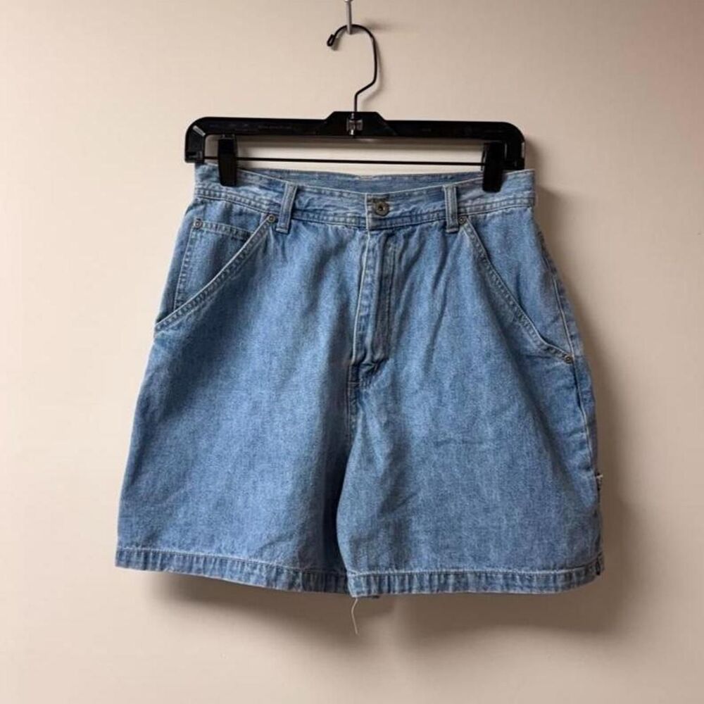 Vintage Bill Blass Denim Utility Blue Shorts Size 10